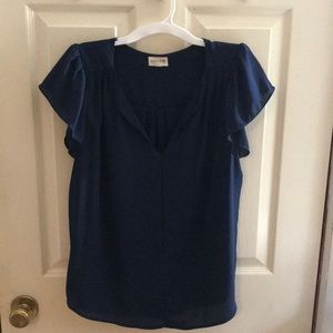 Navy Blue Blouse